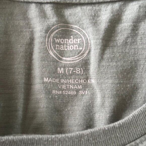 Wonder Nation green short sleeve tee in size M - Picture 4 of 4